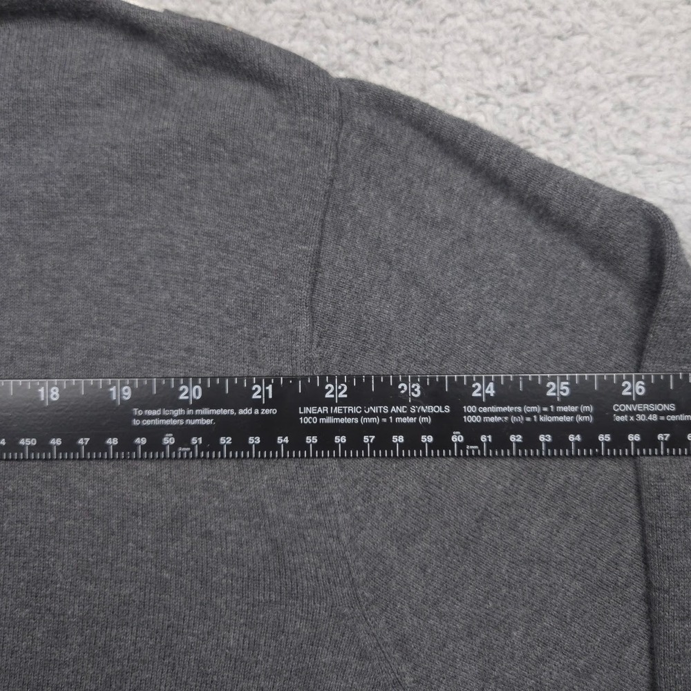 Oak Hill Sweater Men 3XL 100% Cotton Argyle Henley Pullover Gray Blue Big Tall - Picture 11 of 12